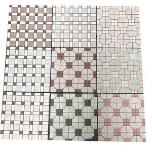 화장실 바닥 도기 타일 복원 방지 미끄럼 셀프 블루타일 펜션 핸드페인팅 그린 모조 거실