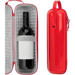 CAIRIAC EVA 하드 싱글 토트백 휴대용 여행용 1팩 케이스 보틀 단열 쿨러 와인 보호 샴페인 레드 PU