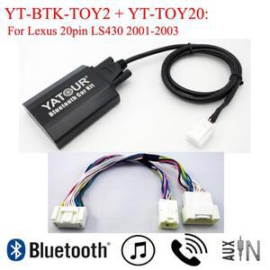 Yatour BTK Hi fi 블루투스 음악 플레이어 전화 통화 어댑터는 공장 Lexus LS430 2001-2004 SC430 모든 연