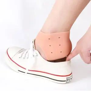 뒷꿈치 실리콘 삭스 발뒤꿈치 보습 패드 발꿈치 양말 LNu7+6fHW