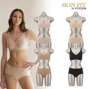 비비안 스킨핏 퓨징 어깨끈형 노와이어 여성속옷세트 8종