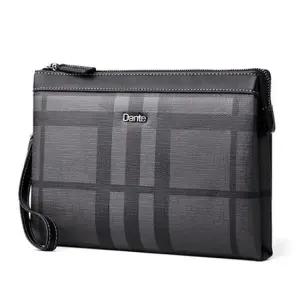 천연소가죽+나일론 심플 패턴 클러치백 남자 손가방 BP9194C