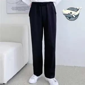 남성카고바지 편안한 세미정장 슬랙스 남자 일자 바지 밴딩