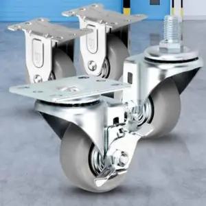 경량 3 회색고무 소형 핸드카트바퀴 수레바퀴