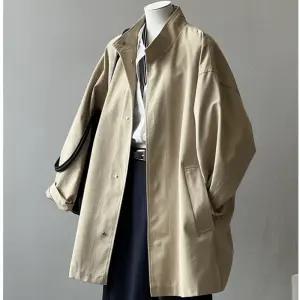 EAMT 가을 점퍼 오버핏 트렌치 여성코트 차이나넥 코트 YJ3