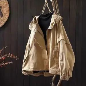 EAMT 여친 캐주얼 가을 빈티지 투피스 점퍼 야구 루즈핏 바캉스 트렌치코트 빅사이즈 상의 후드코트 YJ3