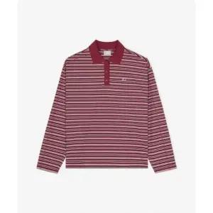 뉴발란스 NBNFG2W312 WOMEN 스트라이프 폴로 카라 긴팔티 (BURGANDY) NBNFG2W312_29 317353