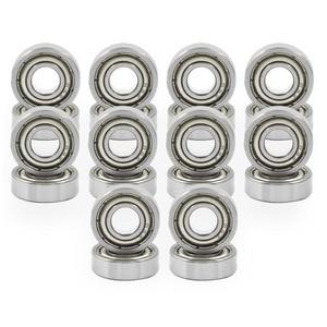 MOICSTIY 깊은 그루브 볼 베어링 20개, X 고무 밀봉 모터, 693ZZ 8MM 4MM) 이중 스케이트, 스틸 및 미니어처 (3MM 바퀴용