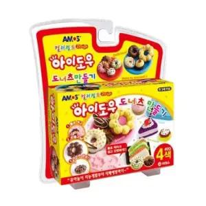 아이도우 도너츠 만들기 40g 4색 컬러점토 미니어쳐 점토 초등학생생일선물 어린이집생일선물