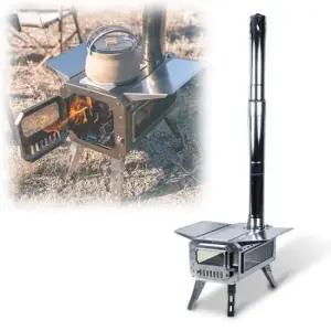 캠핑화목난로 휴대용 스텐 캠핑 소형 화목난로 난방 우드스토브