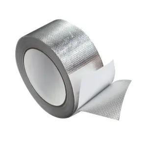 알루미늄 호일 테이프 2인치 82피트 유리 HVAC 덕트용 자가 접착 내열 건조기 통풍구 AC 파이프 밀봉 및