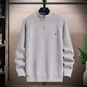 남친 니트 스웨터 기모 도톰 반 카디건 집업 BE1