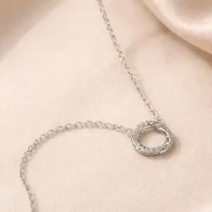 메종드쉬 목걸이 모던 큐빅 써클 링 펜던트 BCN003