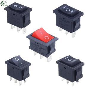 홍보! 1 개 kcd1 1521mm SPDT 미니 블랙 3 핀 로커 스위치 AC 6A250V 10A125V KCD1