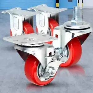 경량 3 PVC 바퀴 우레탄 미니이동바퀴 고정형캐스터