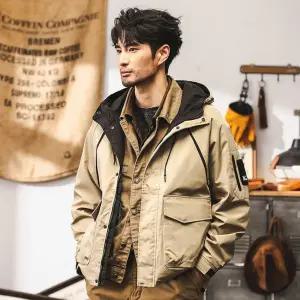 남친 캐주얼 빈티지 가을 카고 아우터 바람막이 잠바 자켓 야상 후드 점퍼 ST3