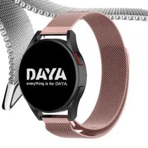 갤럭시워치 5 4 3 스트랩 20mm 로즈골드 밀레니즈루프 Smk9+3lPt