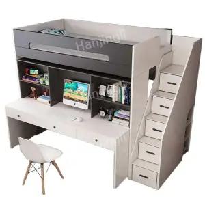 이층침대 초등 학생 침대 원룸 기숙사 벙커 책상 2층 침실 복층 벙커침대