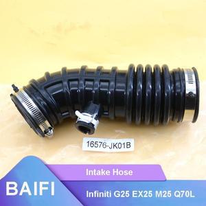 BAIFI 브랜드의 새로운 스로틀 바디 흡기 호스 인터페이스 파이프 16576-JK01B 인피니티 G25 EX25 M25 Q70L