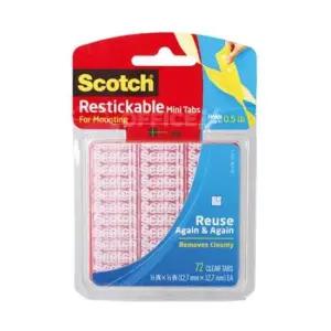 재접착 폼양면테이프 R103 12.7X12.7mm 72조각 재접착테이프 3M양면테이프 폼테이프 재접착용테이프