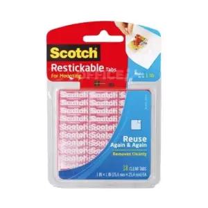 재접착 폼양면테이프 R100 25.4x25.4mm 18조각 재접착테이프 폼테이프 만들기폼테이프 3M테이프 양면테이프