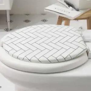 헤링본 변기 커버 U형 변기덮개 화장실부속