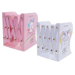 간이 책정리대 길이조절 철재 자바라 책꽂이 유니콘 zWi3+1HSr