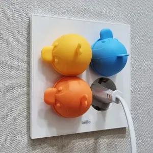 국산 실리콘 콘센트 안전커버 보호 멀티탭 덮개 마개 KzL1+3mqU