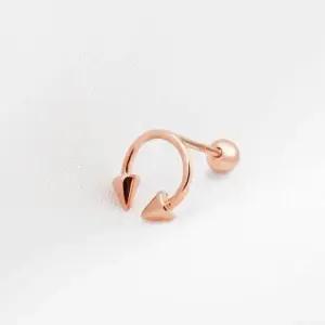 데일리피어싱 GOLD 로즈골드 원뿔 기본 금 피어싱 14K
