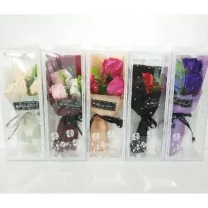 꽃다발 비누 생일 장미 꽃바구니 비누꽃 성년의날 시들지않는꽃 다발 향기가득 비누꽃3송이