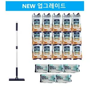 [기본에] 바로톡 밀대걸레1개 + 물걸레청소포15팩 + 정전기청소포5팩