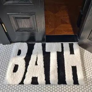 BATH 레터링 욕실 발매트 발판 화장실 현관 주방 거실매트 인조캐시미어