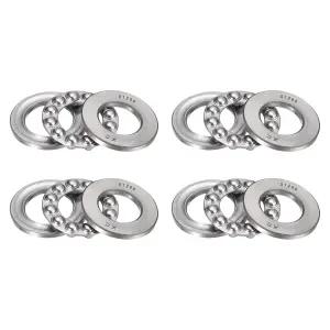 하이피코 스러스트 볼 베어링 4pcs 5100 평면 축 3-in-1 10mm x 26mm 11mm 크롬 스틸 ABEC3 단열 롤러