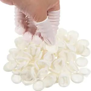 키프무라세 100 PCS 대형 일회용 니트릴 핑거 코트 미용 매니큐어 마사지 전자 수리를 위한 비성 노 파우더