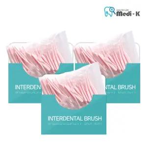[메디케이] 국산 치간칫솔 L형 50p SSS(0.7mm) x 3