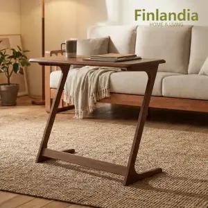 핀란디아 베네 원목 사이드테이블(특대/월넛)