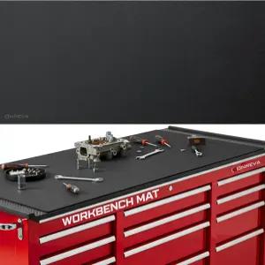 ONREVA 작업대 매트 22X48인치 EVA 고무 보호 공구함용 튼튼한 패드 테이블 공구 스테이션 롤링 캐비닛