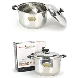 국솥냄비 스텐 국솥 곰솥 찌개냄비 국냄비 30x19.7cm 17호