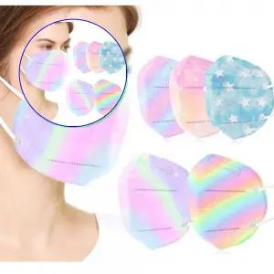 쌍문상회 예쁜 오로라 컬러 패션 일회용 부직포 일반 마