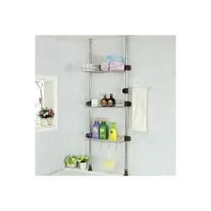 기둥선반 욕조기둥선반 3단400 욕실선반 화장실선반 기둥식선반