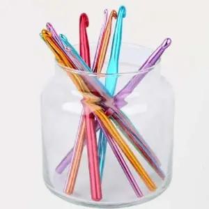 12P 컬러 뜨개질 코바늘 세트