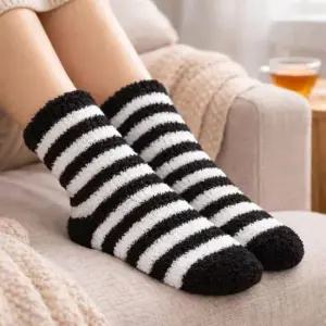 두툼한 겨울용 덧버선 수면양말 6개입