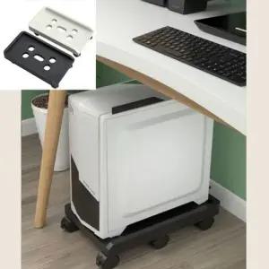 본체받침대 이동식 컴퓨터 본체 받침대 1단 거치대 트레이 선반
