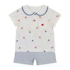 [압소바] [백일/돌/조카선물] (아기외출복) 베베 반소 상하복 (A1313011)