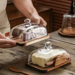 트레이 스낵 유리커버 보관용기 사각커버 상사목 케이크 디저트