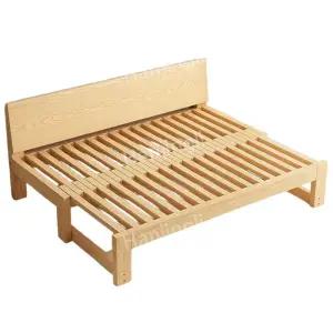 베드 프레임 확장형 소파베드 원목 거실 접이식 쇼파 나무 침대 겸 평상 깔판