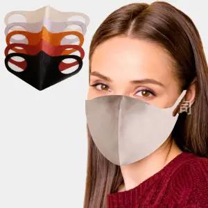 스웨이드 마스크 겨울 편안한 대형 패션마스크 QbV4+4Sum