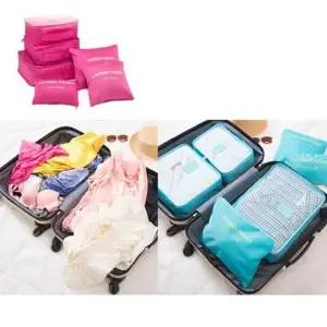 캐리어 정리 메이크업 여행용 멀티 파우치 세트 eeE1+9gfO