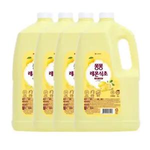 강력세정 퐁퐁 주방세제 레몬식초 손피부보호 3000ML 4개