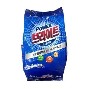 무궁화 브라이트 소다 버블 분말 표백 세탁 세제 3kg